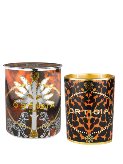 Ortigia Ambra Nera Decorated Candle