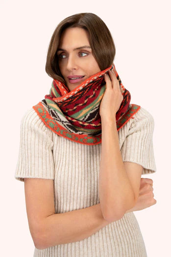 Kayla Fair Isle Snood Russet