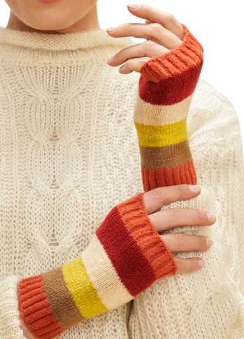 Lilia Wrist Warmers - Sunset Mix