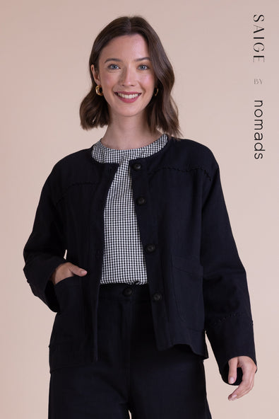 Cotton Drill Jacket Black