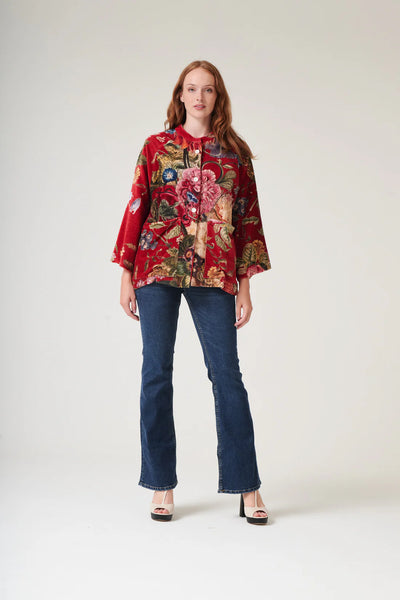 Primula Berry Velvet Jacket