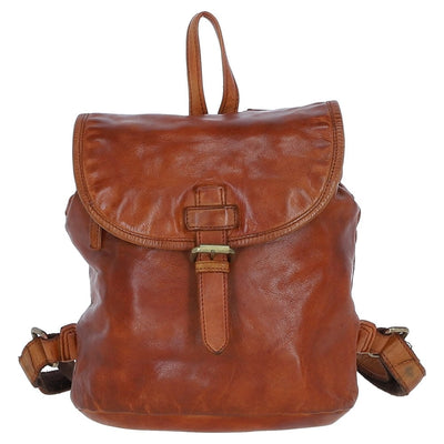 Dulce Luxury Leather Rucksack Tan