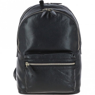 Ashwood Unisex Leather Backpack Black
