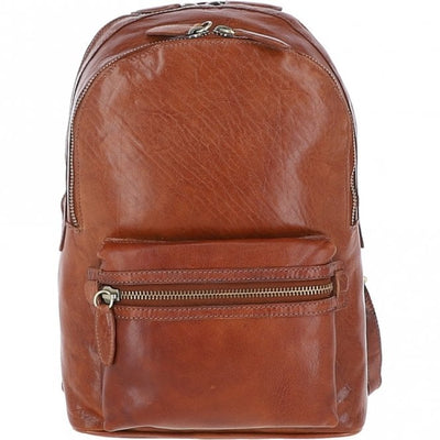 Ashwood Unisex Leather Backpack Tan