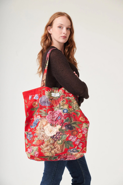 Primula Berry Canvas Bag