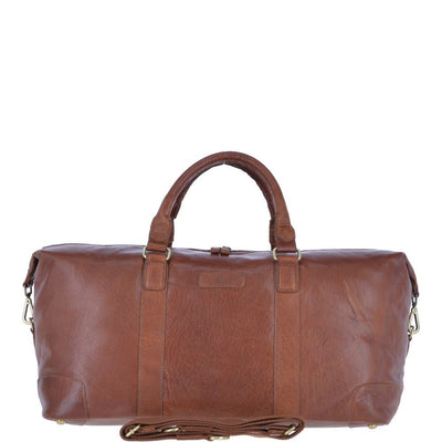 George Luxury Leather Holdall Tan