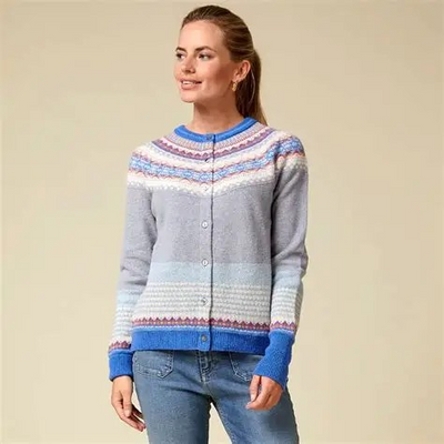 Eribe Alpine Cardigan Cornflower