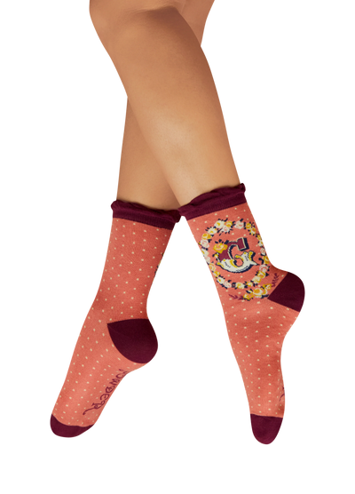 Powder Socks Letter G