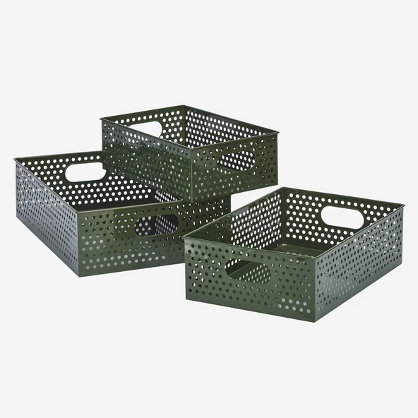 Dark Green Storage box Large
