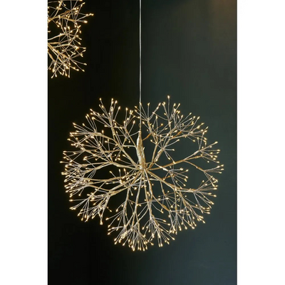 Hanging Dandelion light 40cm Gold