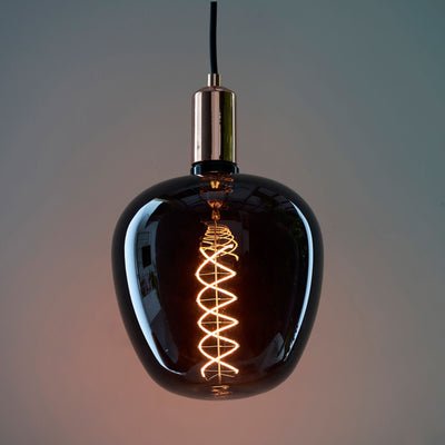 Dramatic Swirl Bulb Black 4W LED E27 Warm White