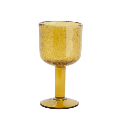 Amber Wine Glass