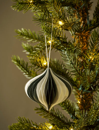 Large 2 Tone Drop Bauble Rosemary