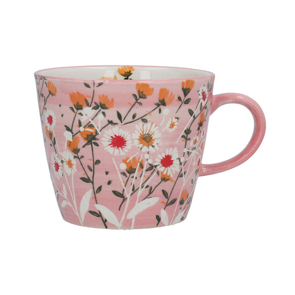 Ceramic Mug Pink Wild Daisy