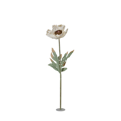 POPPY Flower White 40x140cm