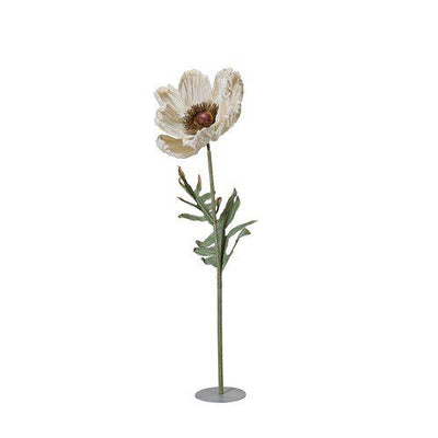 POPPY Flower White 50x200cm