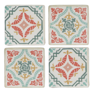 Modern Mosaic Design Set/4 Resin Coaster 10cm