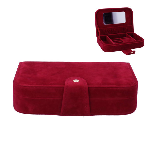 Velvet Jewellery Box 20cm - Ruby Book