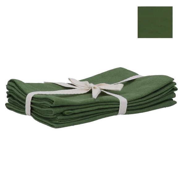Moss Green Pack/4 Cotton Napkin 40cm