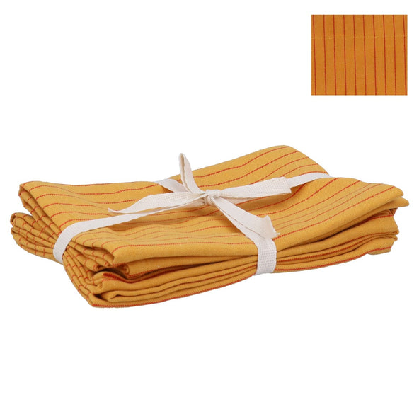 Turmeric Stripe Pack/4 Cotton Napkin 40cm
