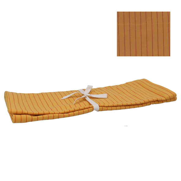 Turmeric Stripe Cotton Table Runner 200cm