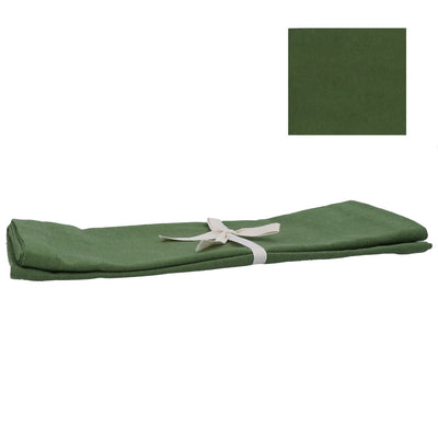 Moss Green Cotton Table Runner 200cm