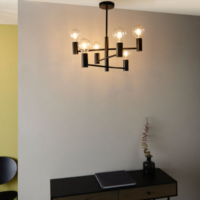 Stanford Ceiling Light Black Large