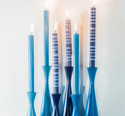 Eco Dinner Candles Powder Blue