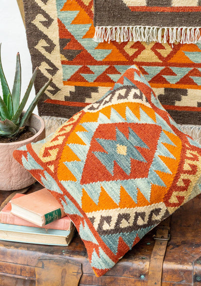 Saira Hand Loom Kilim Cushion, 50 X 50cm