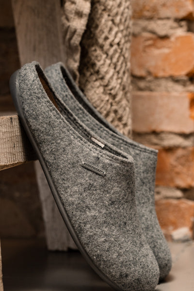 Shepherd of Sweden Cilla Wool Slipper Grey