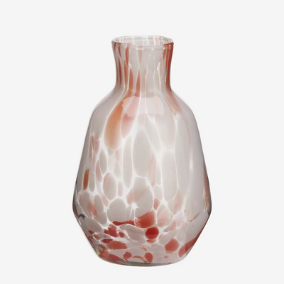 Pink Coloured Glass Vase/Jug