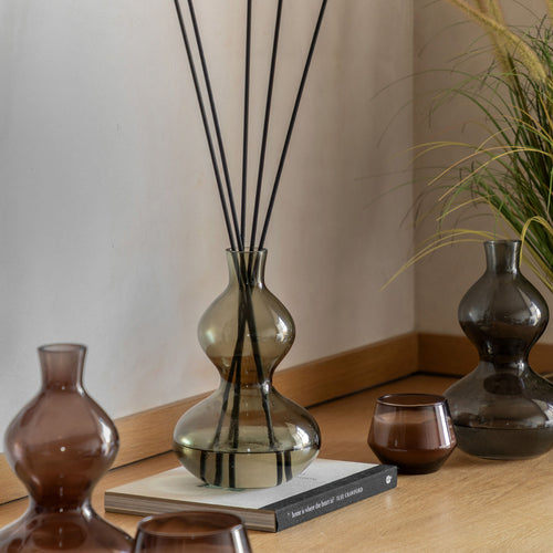 Lime and Basil Large Glass Reed Diffuser Green