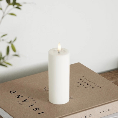 LED Pillar candle Ø 5 x 12.5 cm White