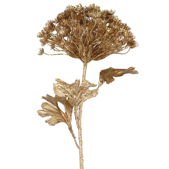 Gold Cow Parsley Spray 70cm