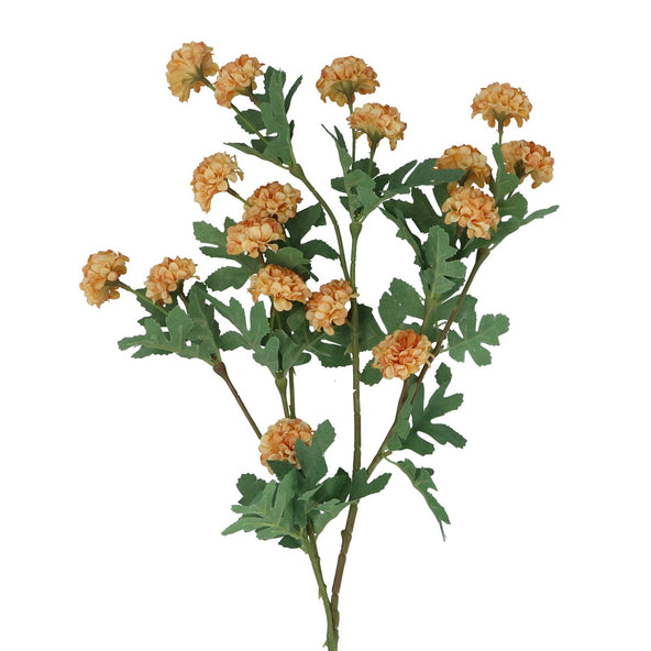 Yellow Snowball Tree Branch 82cm
