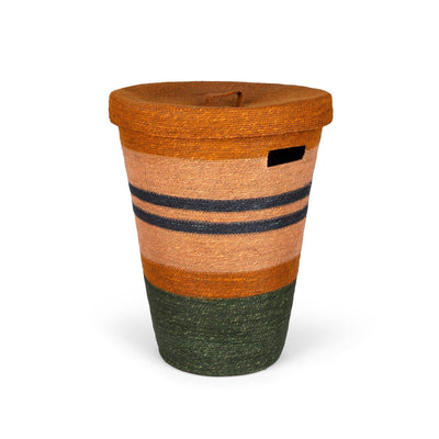 Seagrass Laundry Basket - Olive / Midnight / Old Rose: 1