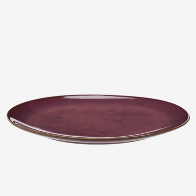 Stoneware Dinner Plate Plum