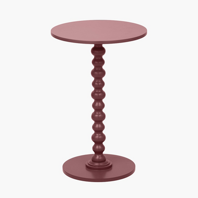Mulberry Wood Bobble Side Table