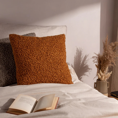 Cabu Chunky Boucle Cushion Ginger