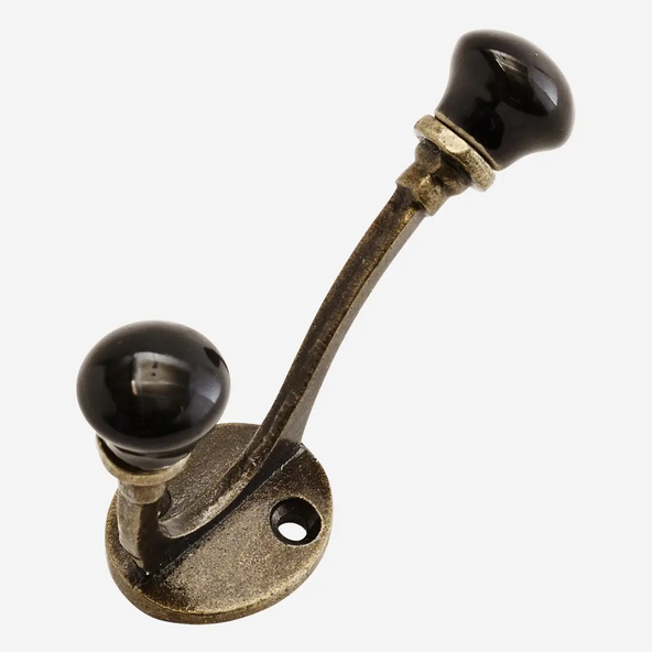Black & Brass Iron Hook