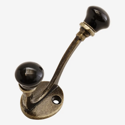 Black & Brass Iron Hook