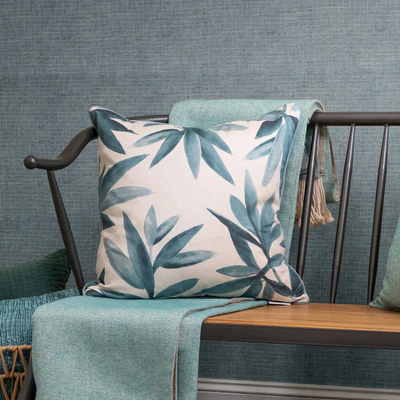 Silver birch Leaf Cushion River