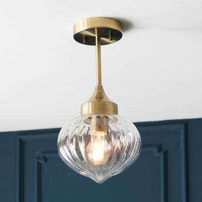 Adeney Ceiling Light Brass