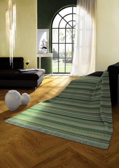 Kian Stripe Green Throw