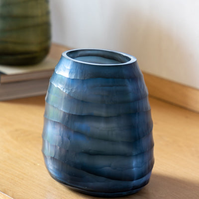 Sinfin Handblown Glass Ink Vase Small