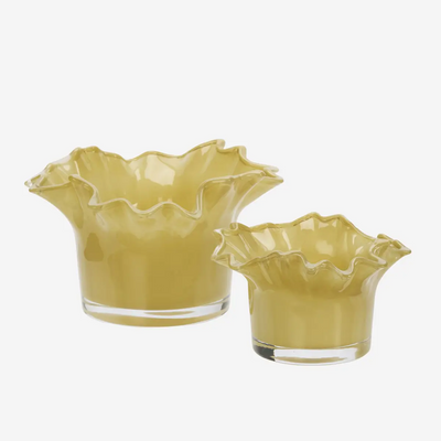 Glass votives Yellow Small