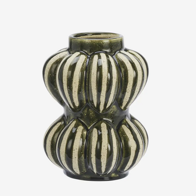 Green Stoneware Vase
