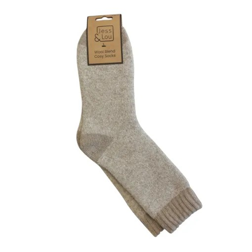 Oatmeal Marl Cosy Socks