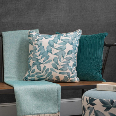 Rowena Cushion Aqua
