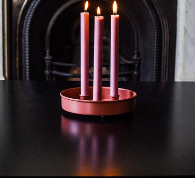 Eco Dinner Candles Old Rose
